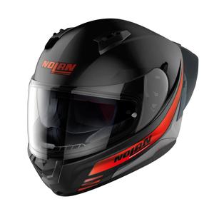 Casco da moto integrale Nolan N60-6 Sport Outset 21 nero e rosso