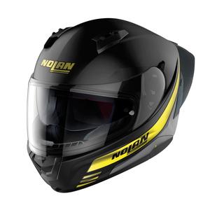 Casco moto integrale Nolan N60-6 Sport Outset 22 nero e giallo