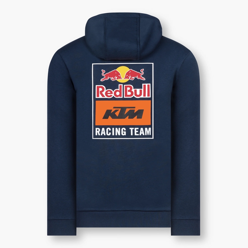 Felpa con cappuccio KTM Backprint Zip blu