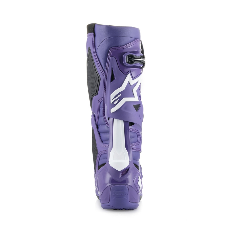 Stivali da moto Alpinestars Tech 10 viola-nero-bianco
