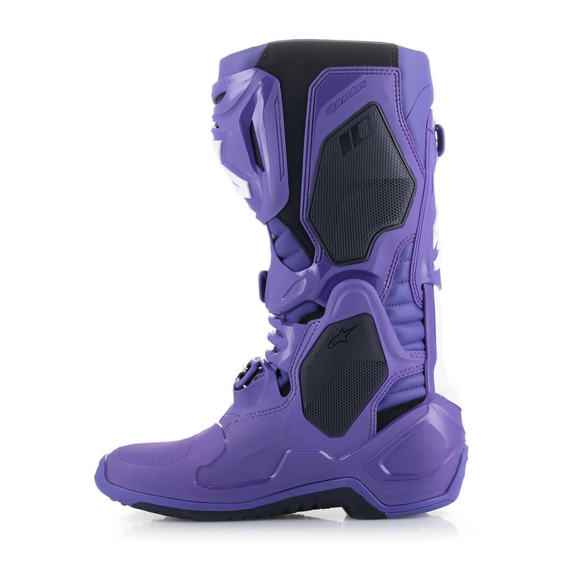 Stivali da moto Alpinestars Tech 10 viola-nero-bianco