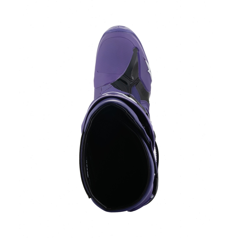 Stivali da moto Alpinestars Tech 10 viola-nero-bianco