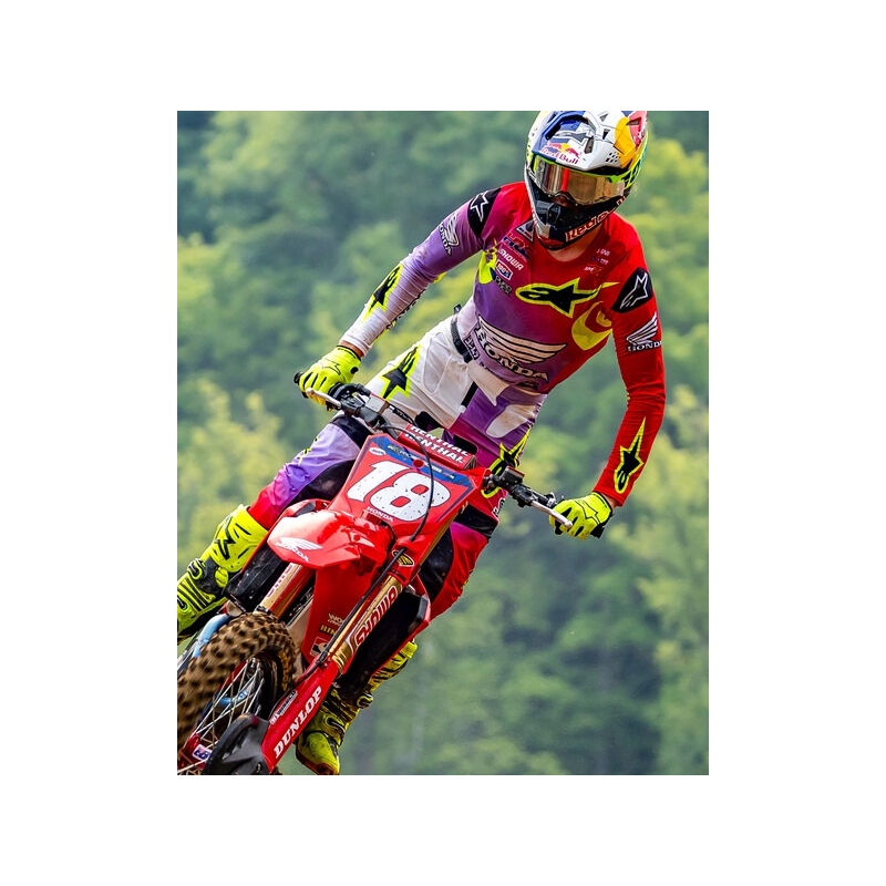 Stivali da moto Alpinestars Tech 10 giallo fluo-nero-rosso fluo
