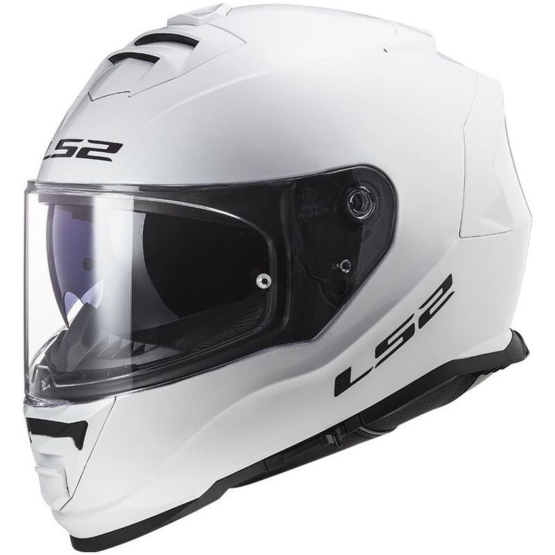 LS2 FF800 Storm II Casco integrale bianco solido per motociclisti