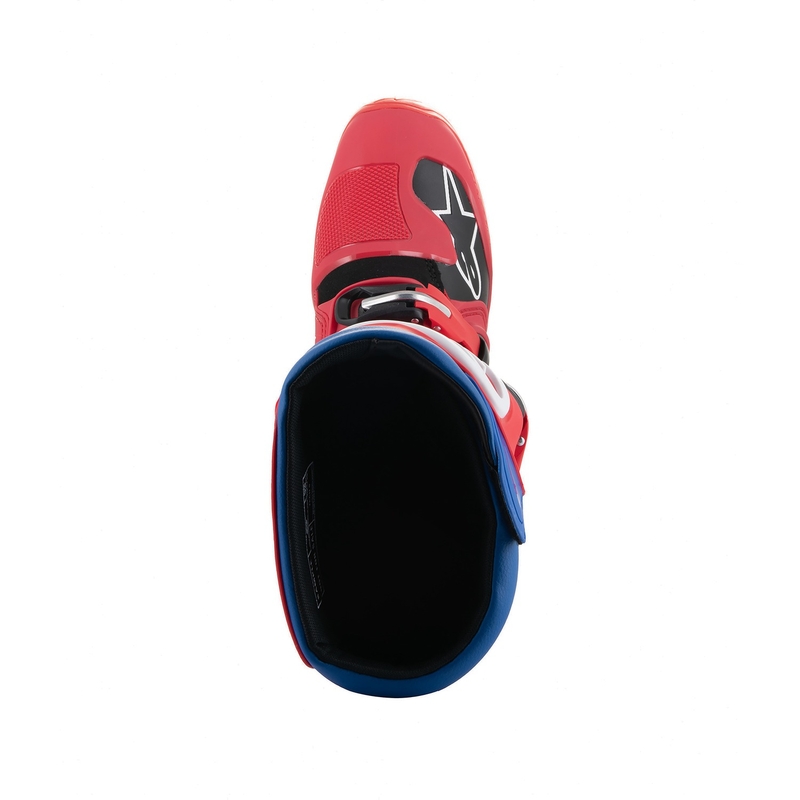 Stivali da moto Alpinestars Tech 5 rosso-blu-bianco-nero