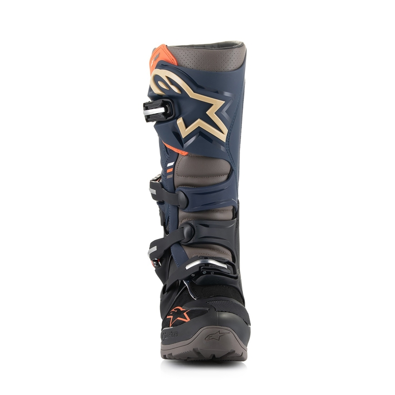 Stivali moto Alpinestars Tech 7 Enduro Drystar Blu-Grigio-Arancione-Nero