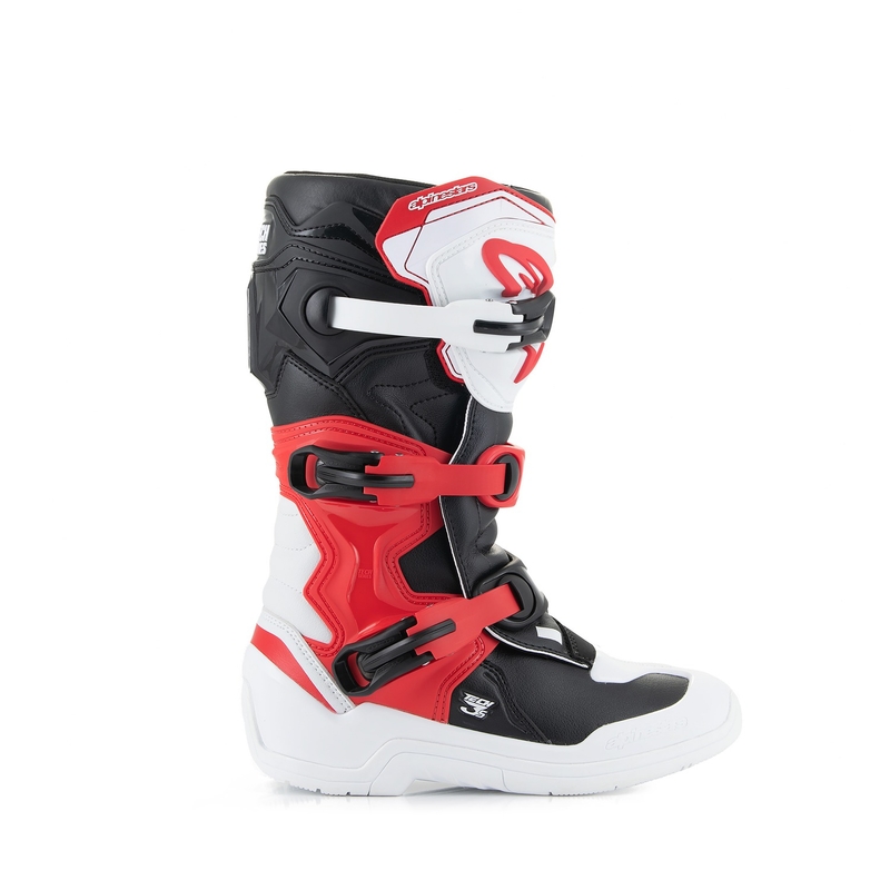 Alpinestars Tech 3S Youth Bianco-Nero-Rosso Stivali da moto per bambini
