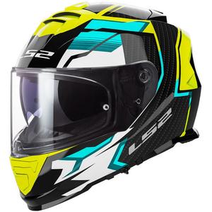 Casco moto integrale LS2 FF800 Storm II Tracker nero-giallo fluo