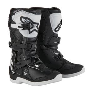 Alpinestars Tech 3S Youth 2024 Stivali da moto bianchi e neri per bambini
