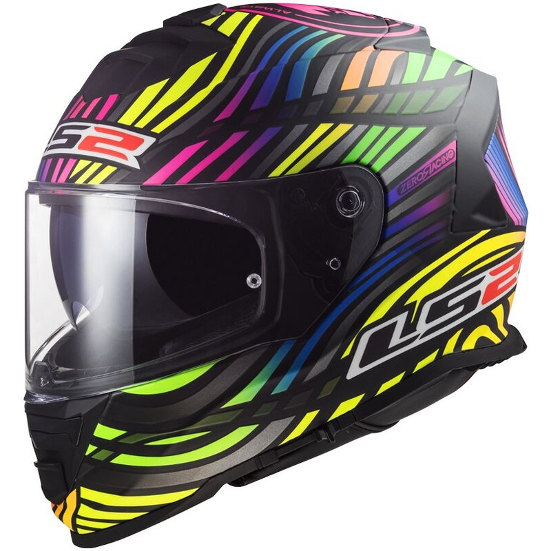 Integrální helma na motorku LS2 FF800 Storm II Power černo-duhová matná
