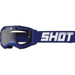 Occhiali da motocross per bambini Shot Rocket Kid 2.0 blu (plexi trasparente)