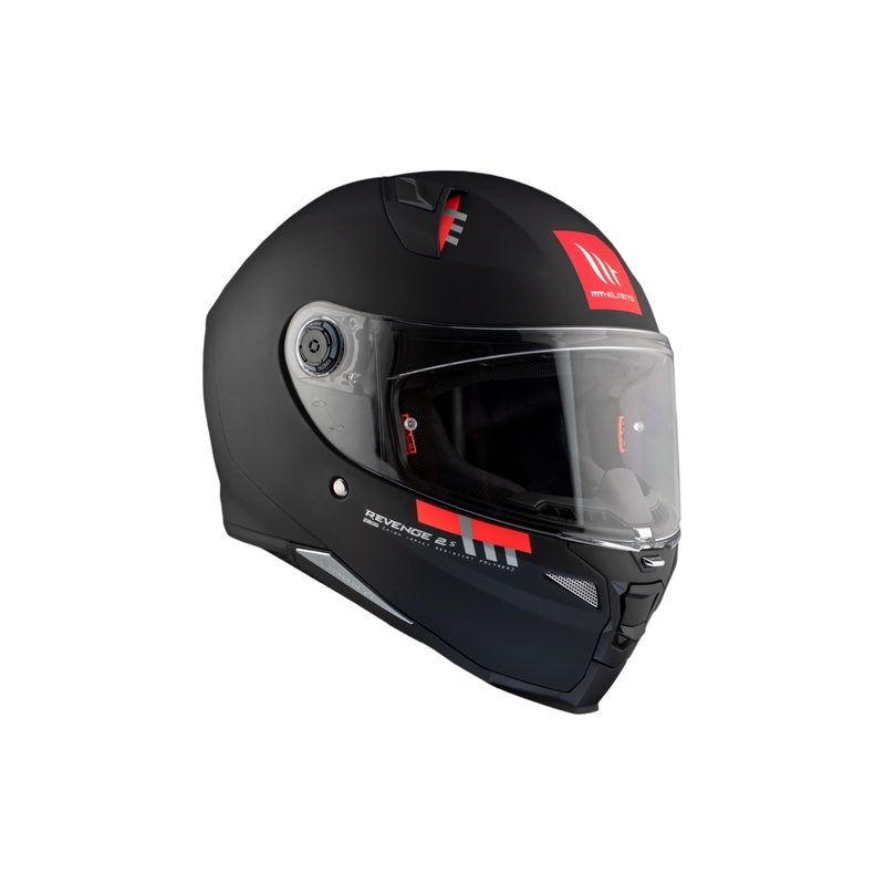 MT REVENGE 2 S SOLID A1 casco moto integrale nero opaco