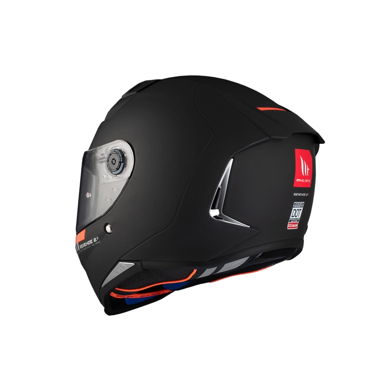 MT REVENGE 2 S SOLID A1 casco moto integrale nero opaco