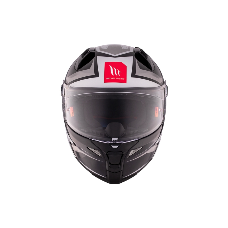 Casco moto integrale MT REVENGE 2 S HATAX B2 nero-grigio-bianco