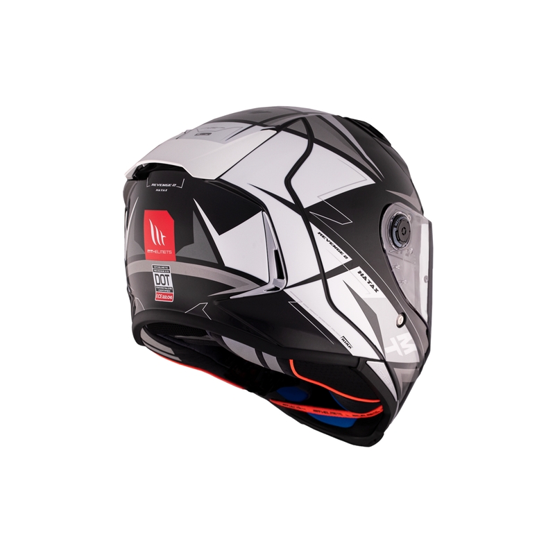 Casco moto integrale MT REVENGE 2 S HATAX B2 nero-grigio-bianco