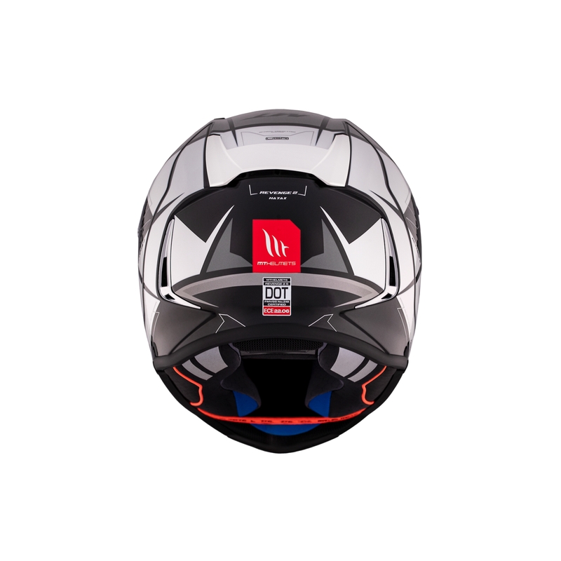 Casco moto integrale MT REVENGE 2 S HATAX B2 nero-grigio-bianco