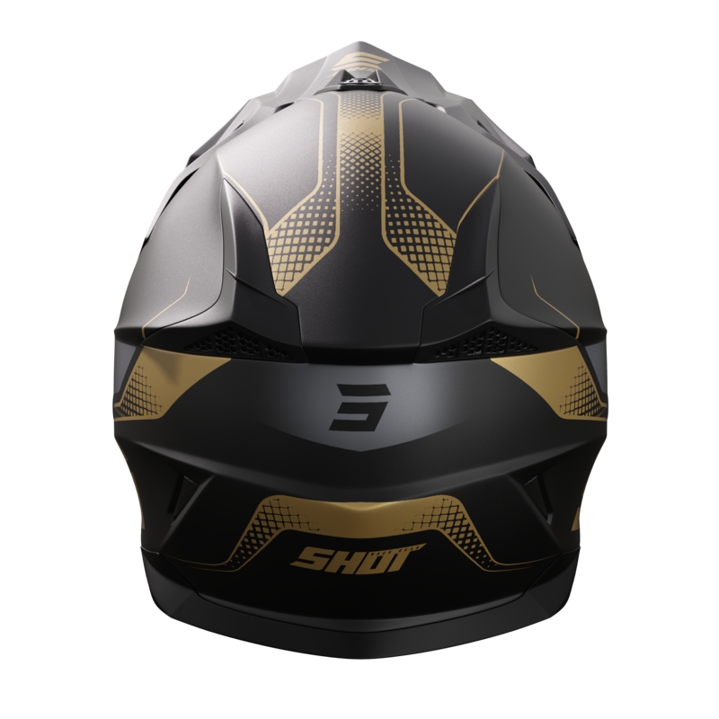 Casco motocross Shot Pulse Edge oro opaco Saldi