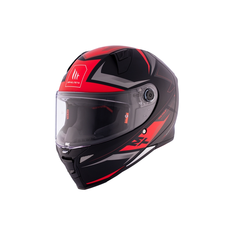 Casco moto integrale MT REVENGE 2 S HATAX B5 nero-grigio-rosso
