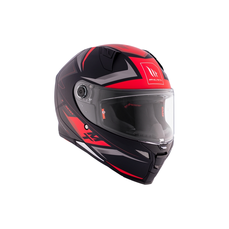Casco moto integrale MT REVENGE 2 S HATAX B5 nero-grigio-rosso