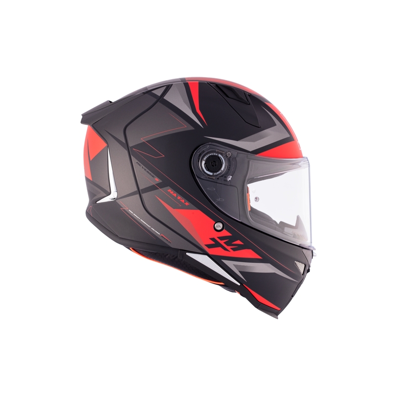 Casco moto integrale MT REVENGE 2 S HATAX B5 nero-grigio-rosso