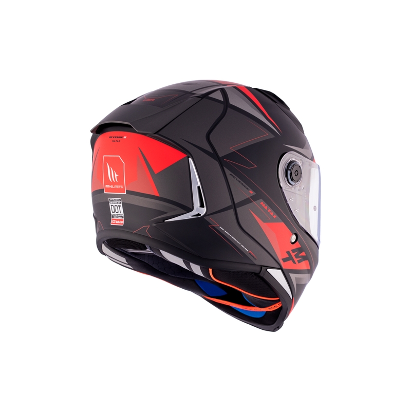 Casco moto integrale MT REVENGE 2 S HATAX B5 nero-grigio-rosso