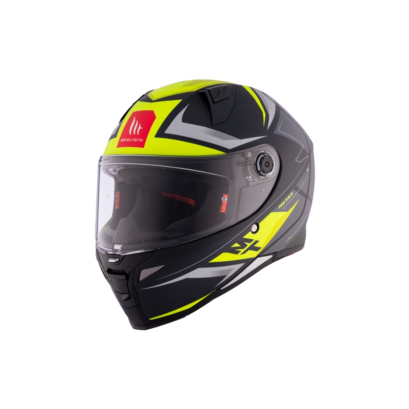 Casco moto integrale MT REVENGE 2 S HATAX C3 nero-grigio-giallo