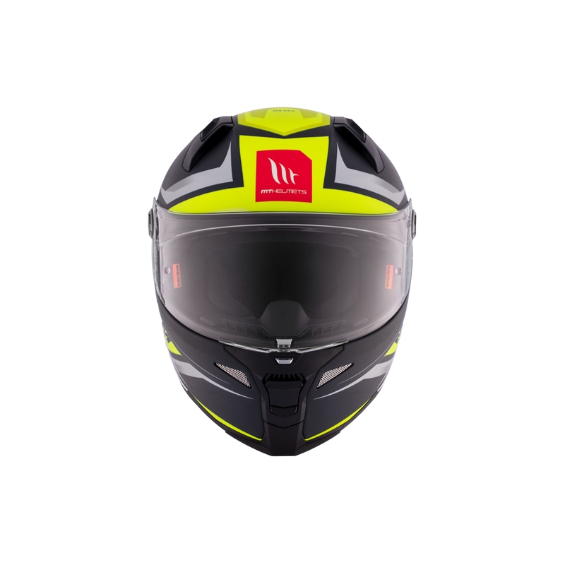Casco moto integrale MT REVENGE 2 S HATAX C3 nero-grigio-giallo