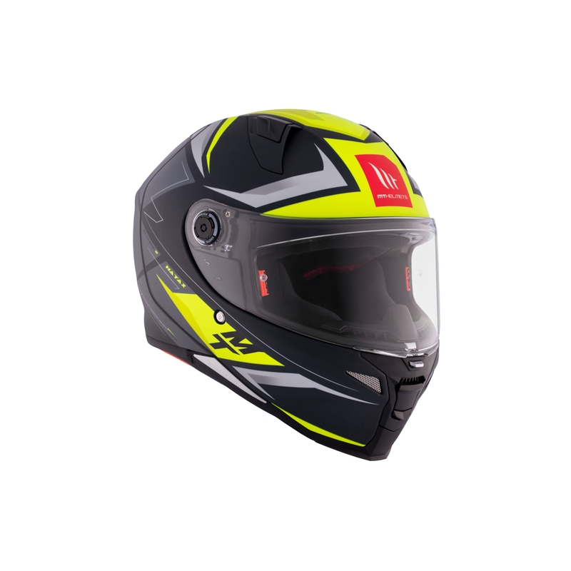 Casco moto integrale MT REVENGE 2 S HATAX C3 nero-grigio-giallo