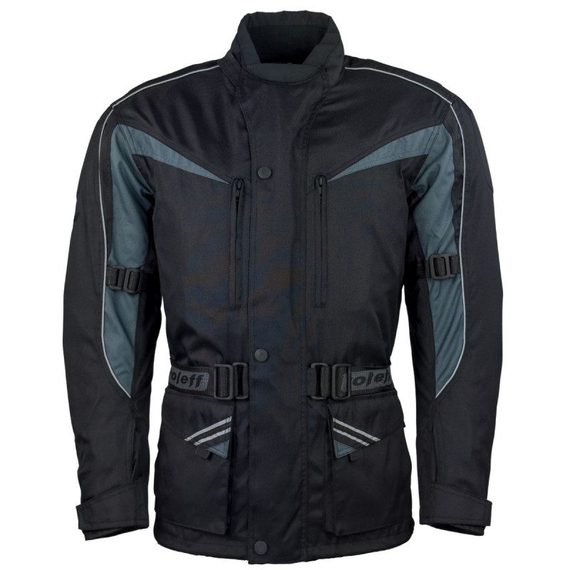 Giacca da moto Roleff Kodra Cologne nero-grigio