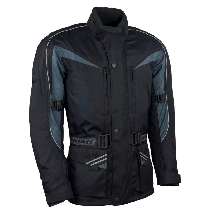 Giacca da moto Roleff Kodra Cologne nero-grigio