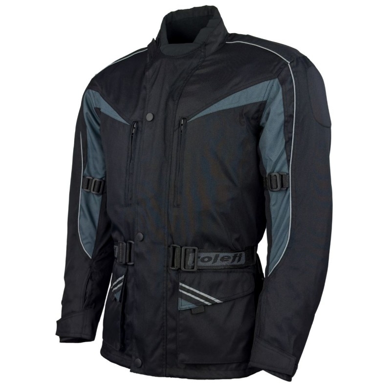 Giacca da moto Roleff Kodra Cologne nero-grigio