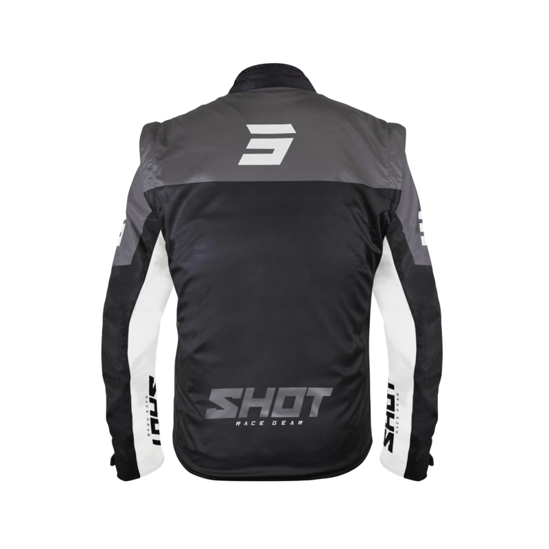 Giacca Softshell Shot Softshell Lite bianca e nera