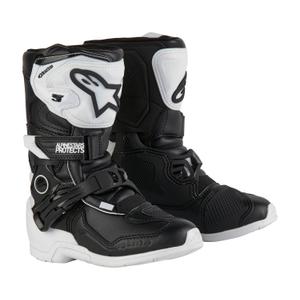 Alpinestars Tech 3S Kids 2024 Stivali da moto bianchi e neri per bambini
