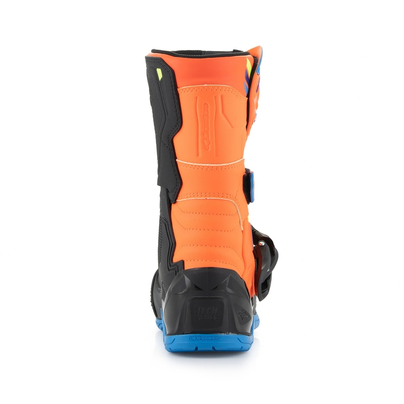 Alpinestars Tech 3S Kids Arancione fluo-Blu-Giallo fluo-Nero Stivali da moto per bambini