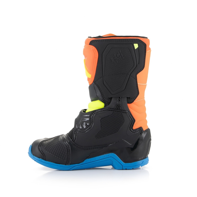 Alpinestars Tech 3S Kids Arancione fluo-Blu-Giallo fluo-Nero Stivali da moto per bambini
