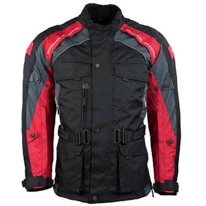 Giacca da moto Roleff Liverpool nera e rossa