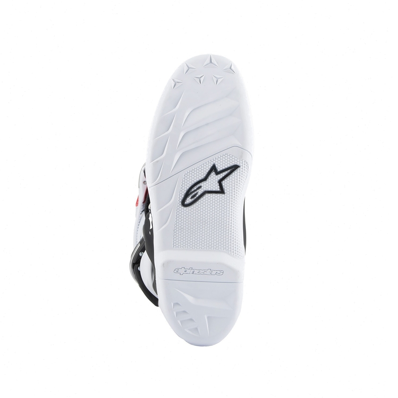 Stivali da motocross Alpinestars Tech 7 S per bambini, bianchi, neri, rossi, blu e viola