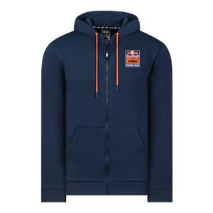 Felpa con cappuccio KTM Backprint Zip blu