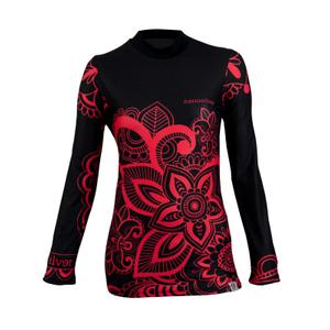 Camicia termica da donna nanosilver® Flower - manica lunga