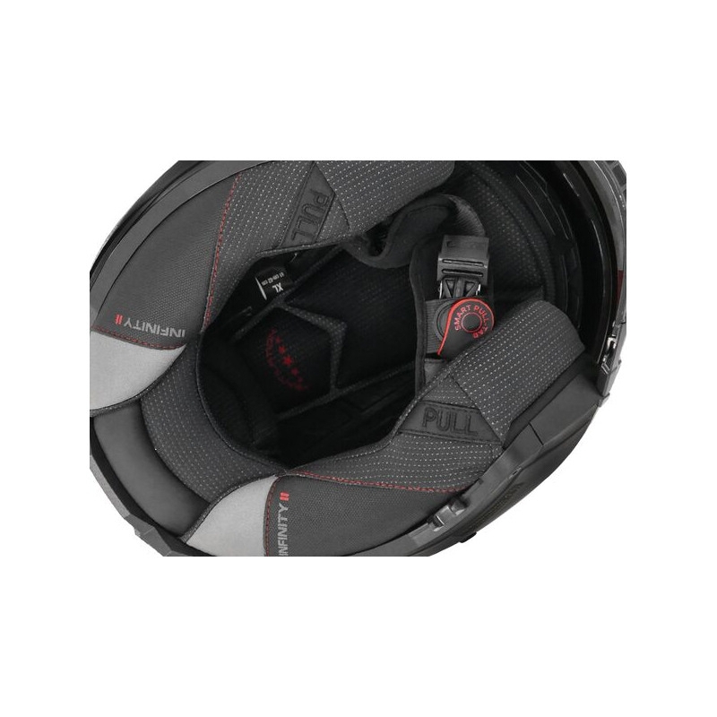 Casco moto aperto LS2 OF603 Infinity II Carbon Counter nero e oro