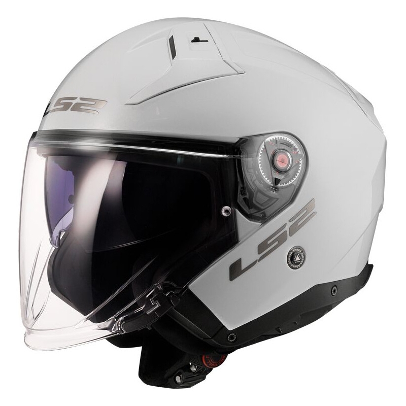 Casco da moto aperto LS2 OF603 Infinity II Bianco pieno