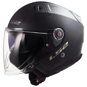 Casco moto aperto LS2 OF603 Infinity II nero solido opaco