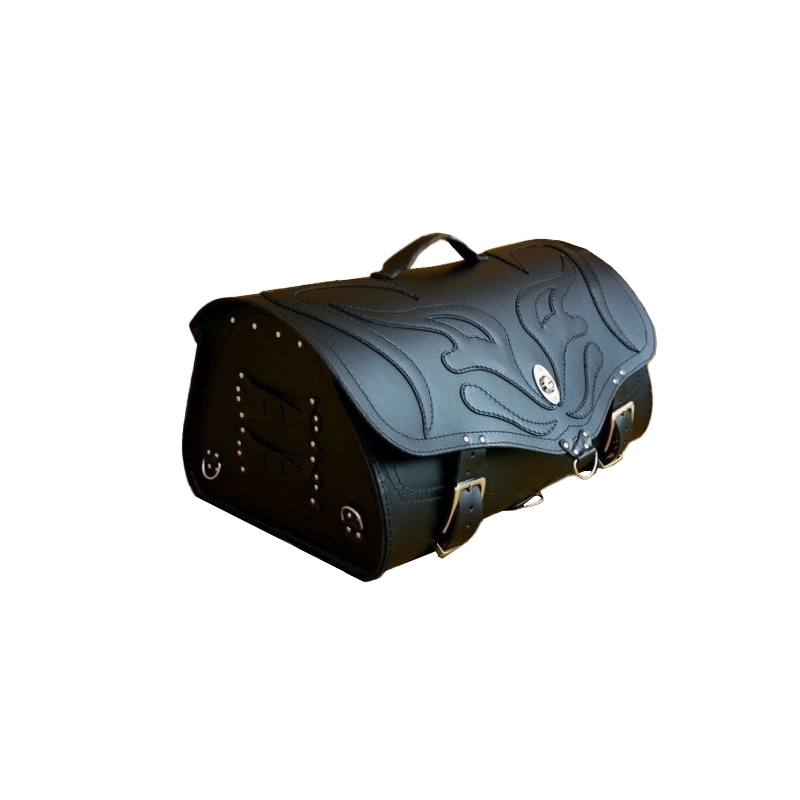 RSA K22 Black Demon nero 42 l borsa da moto in pelle