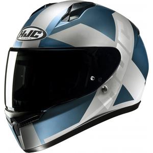 Casco moto integrale HJC C10 Tez MC2SF grigio-blu