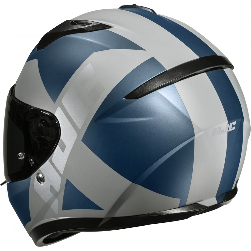 Casco moto integrale HJC C10 Tez MC2SF grigio-blu