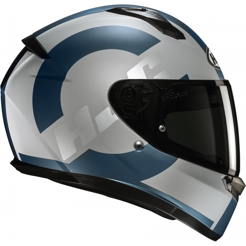 Casco moto integrale HJC C10 Tez MC2SF grigio-blu