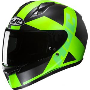 Casco moto integrale HJC C10 Tez MC4HSF nero-verde fluo