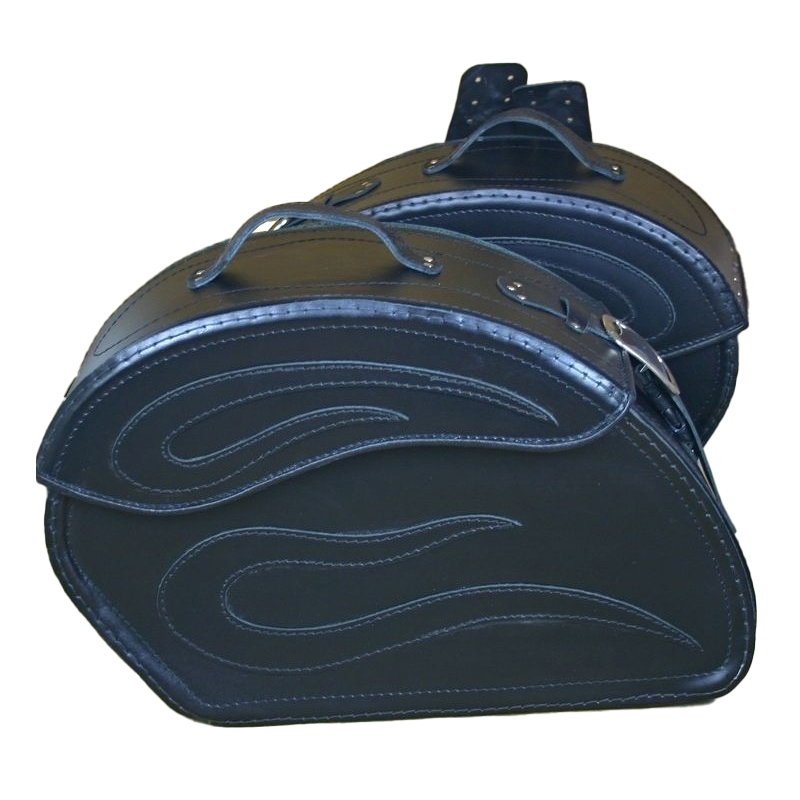 Borse da moto in pelle RSA S152 nero 18 l