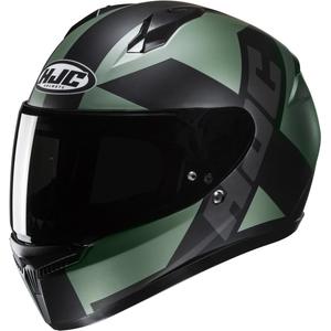 Casco moto integrale HJC C10 Tez MC4SF nero-verde