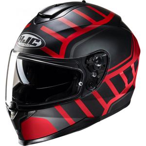 Casco moto integrale HJC Casco C70N Holt MC1SF nero-rosso